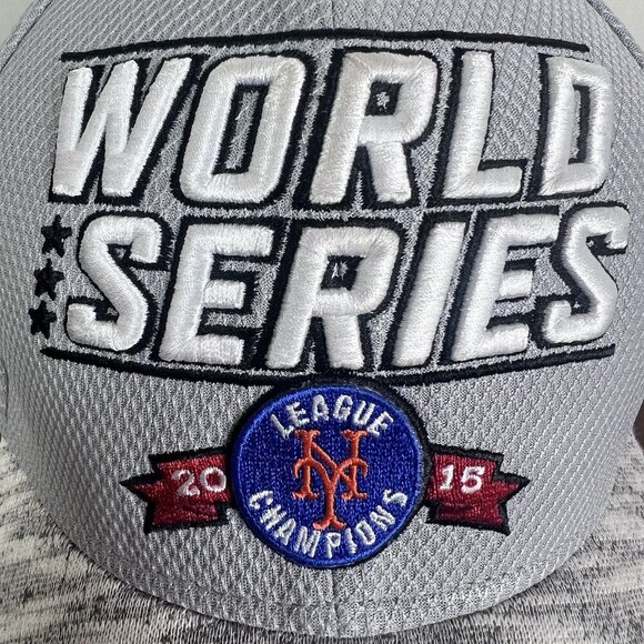New York Mets 2015 World Series League Champion Fitted On-Field Hat Size OSFM - Picture 4 of 14